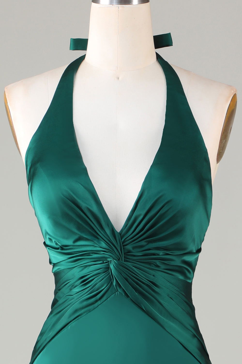 Halter Neck Sleeveless Bridesmaid Dress