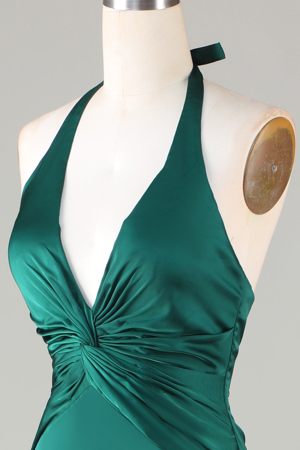 Halter Neck Sleeveless Bridesmaid Dress