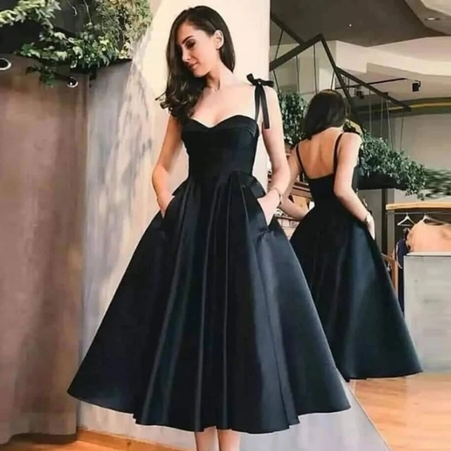 Sweetheart Tea-length Homecoming Dress With Straps