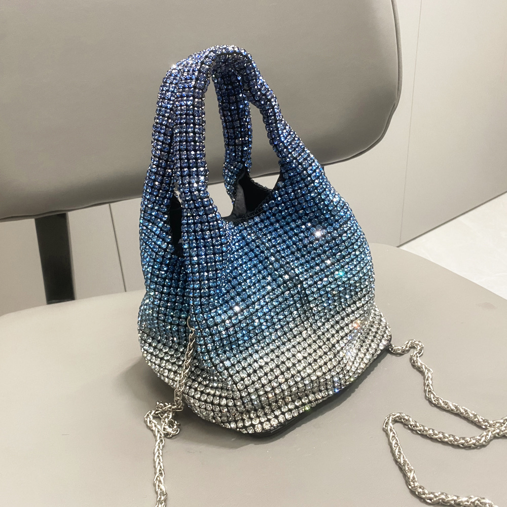 Luxe Crystal Bucket Bag