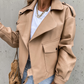 Leather Long Sleeve Short Jacket