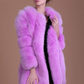 Open Front Fur Long Coat