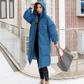 Hooded Over The Knee Puffer Coat