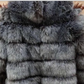 Faux Fur Open Front Bubble Coat