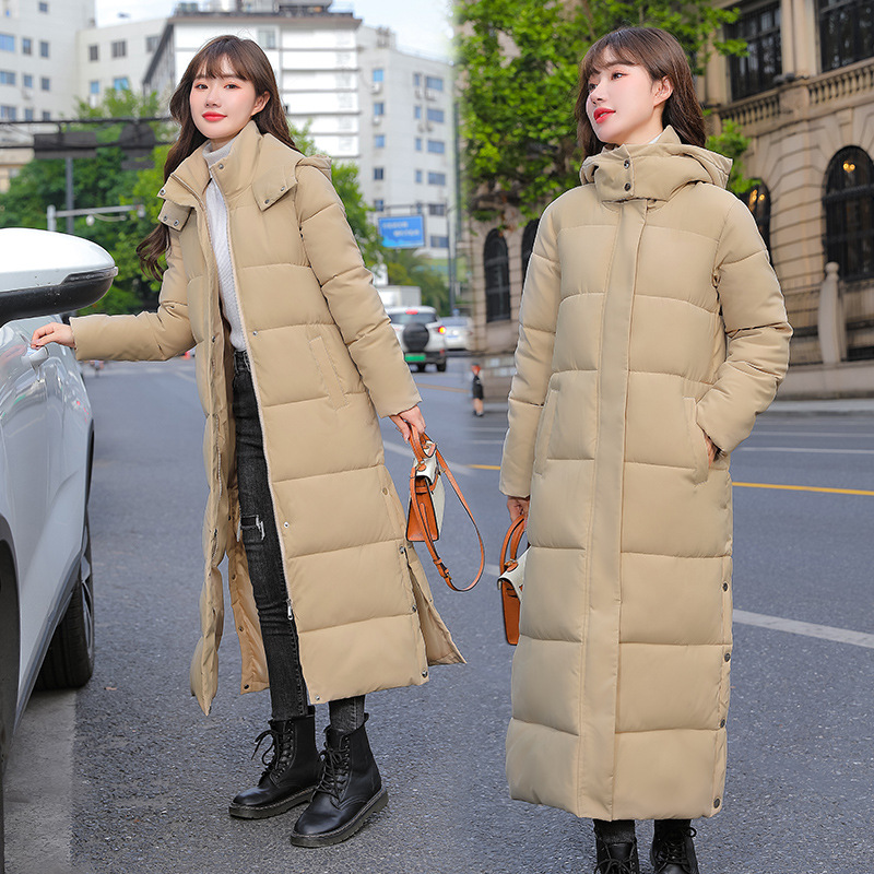 Long Hooded Puffer Coat