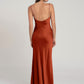 Satin Sweetheart Neck Sleeveless Floor-Length Wedding Guest Dress