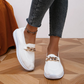 Chain Decor Mesh Comfort Loafers