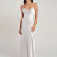 Satin Sweetheart Neck Sleeveless Floor-Length Wedding Guest Dress