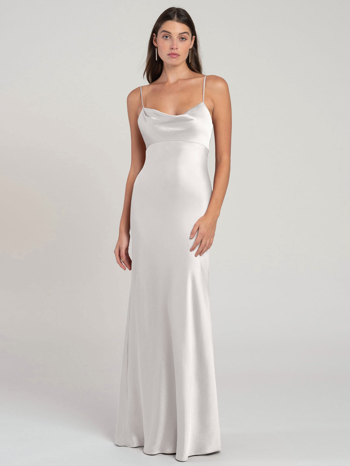 Satin Sweetheart Neck Sleeveless Floor-Length Wedding Guest Dress