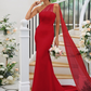 One Shoulder Sleeveless Long Mermaid Maxi Bridesmaid Dress