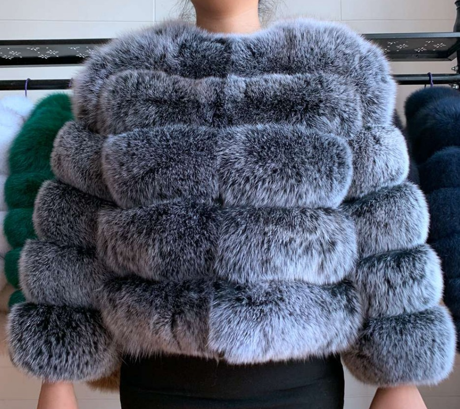 Faux Fur Open Front Bubble Coat