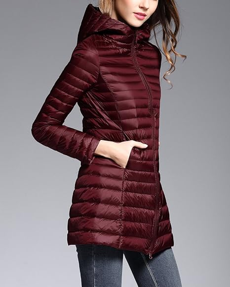 Women's Stylish Hooded Down Jacket