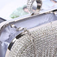 Luxurious Rhinestone Tassel Clutch