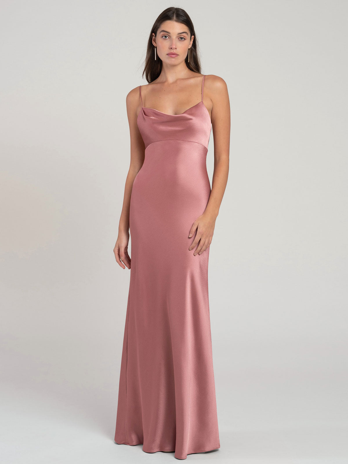 Satin Sweetheart Neck Sleeveless Floor-Length Wedding Guest Dress