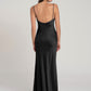 Satin Sweetheart Neck Sleeveless Floor-Length Wedding Guest Dress