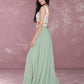 Light Green Chiffon Lace Applique Two-Piece Prom Dress