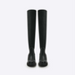 Chunky Sole Thigh High Heel Boots