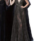 Black Mesh See-Through Lace Embroidered Sleeveless Prom Dress