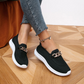 Chain Decor Mesh Comfort Loafers