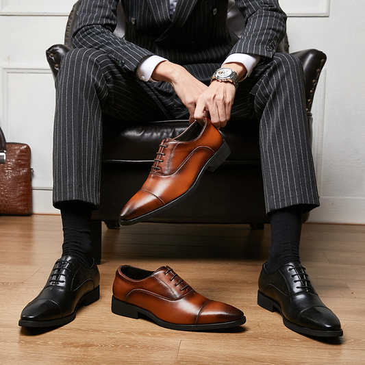 Men's Leather Oxfords Dress Shoes