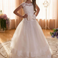 White Lace Jewel Neck Sleeveless Kids Wedding Dress