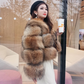 Faux Fur Open Front Warm Coat