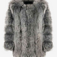 Open Front Fur Long Coat