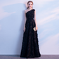 Black Sleeveless Long Evening Dress