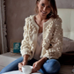 Knited Soft Heart Shape Cardigan