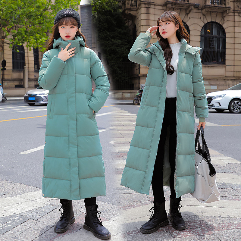 Long Hooded Puffer Coat