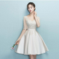 Lace Full Sleeves Short Bridesmaid Dress