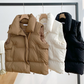 Stand-Up Collar Puffer Vest Jacket