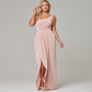 One Shoulder Sleeveless Pleated Long Evening Dress