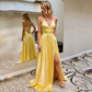 Satin Sleeveless Maxi Bridesmaid Dress