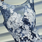 A Line Jewel Neck Sleeveless Party Dress