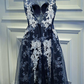 A Line Jewel Neck Sleeveless Party Dress