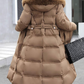 Women's Stand Collar Faux Fur Puffer Coat