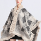 Cloak Cape Faux Fur Wraps Shawl Poncho Coat