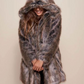 Oversize Hooded Camel Faux Fur Winter Coat