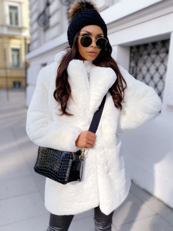 Women's Plush Faux Fur Winter Coat