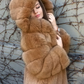 Women's Long Sleeve Hooded Faux Fur Winter Coat