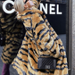 Oversize Tiger Print Faux Fur Winter Coat