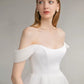Jewel Neck Sleeveless A-Line Tea-Length Wedding Dress