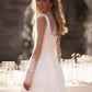 Satin Square Neck Sleeveless Short Bridal Dress