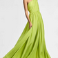 A-Line One-Shoulder Backless Pleated Evening Dress