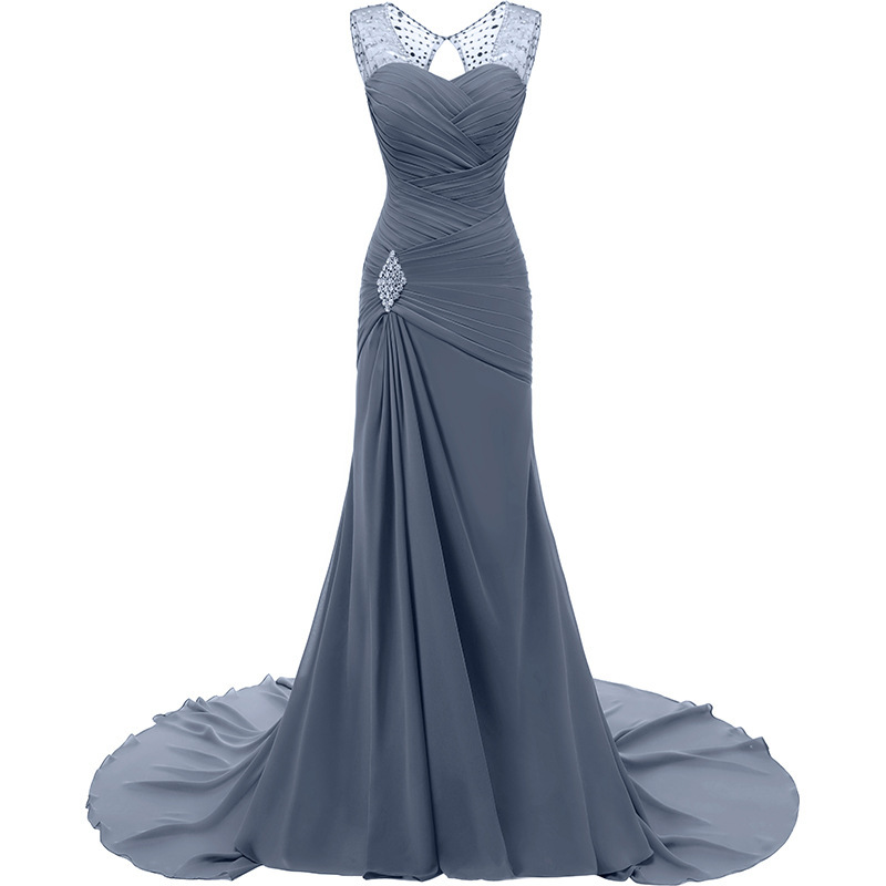 Elegant Long Mother Of The Bride Dress