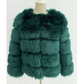 Faux Fur Open Front Bubble Coat