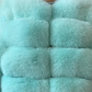 Faux Fur Open Front Bubble Coat