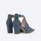 Open Toe Hollow Wedge Chunky Heel