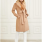 Women's Coat with Detachable Fur Collar